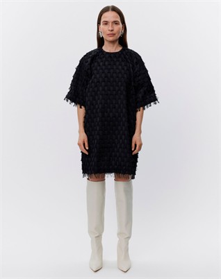 Nori Abstract Fringes Kleid